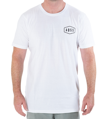 AQSS T-Shirt - White - Good Wave Australia